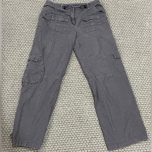 Brandy Melville Kim Cargo Pants (Grey)